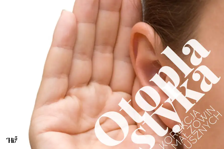 Hi5Clinic, Korekcja małżowin usznych, Otoplastyka Lublin. Na zdjęciu: kobiece ucho